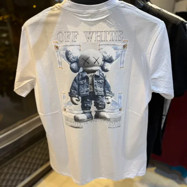 Off Wht Turkish Round Neck Shirt (Regular Fit)