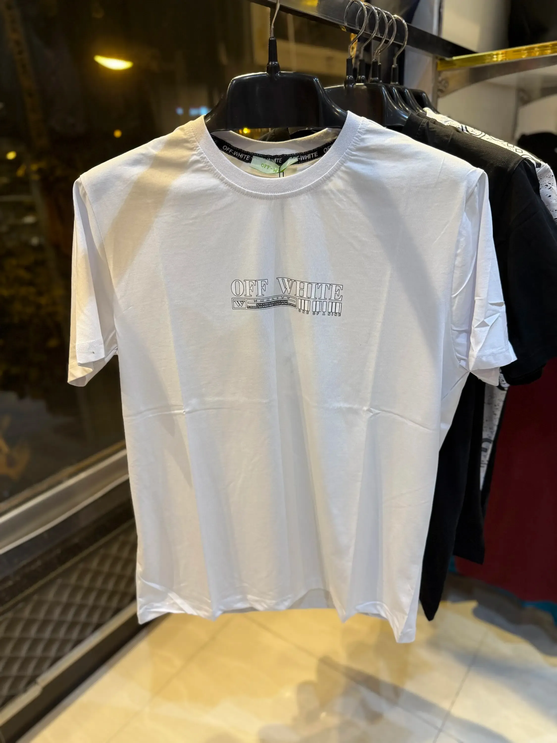 Off Wht Turkish Round Neck Shirt (Regular Fit) - Image 2