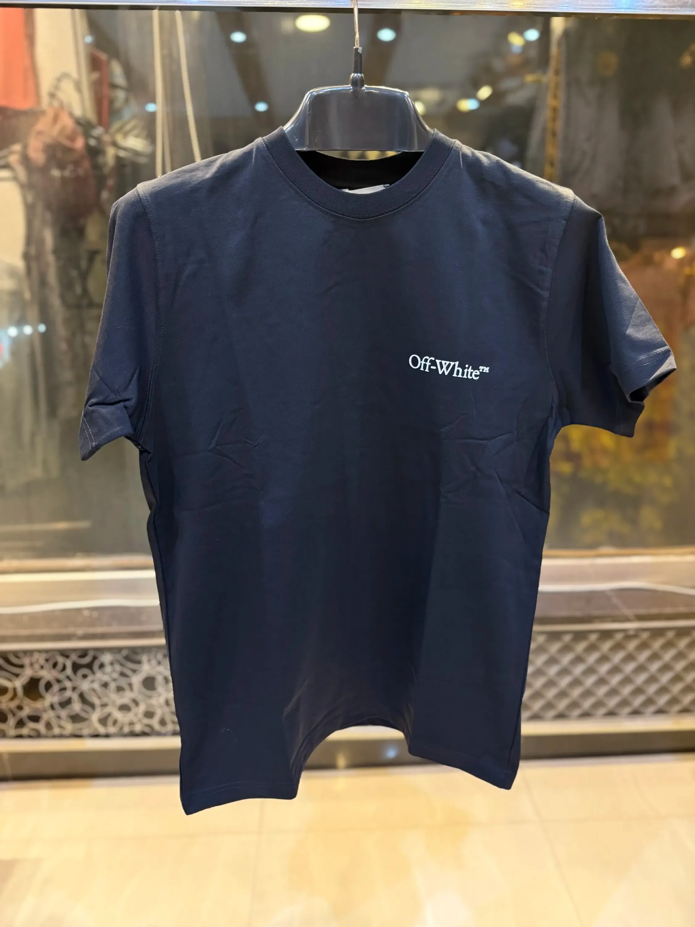 Off WHT Turkish Round Neck Shirt (Relax Fit) - Image 2